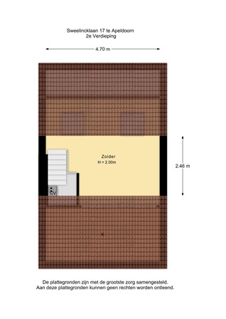 Floorplan - Sweelincklaan 17, 7333 BW Apeldoorn